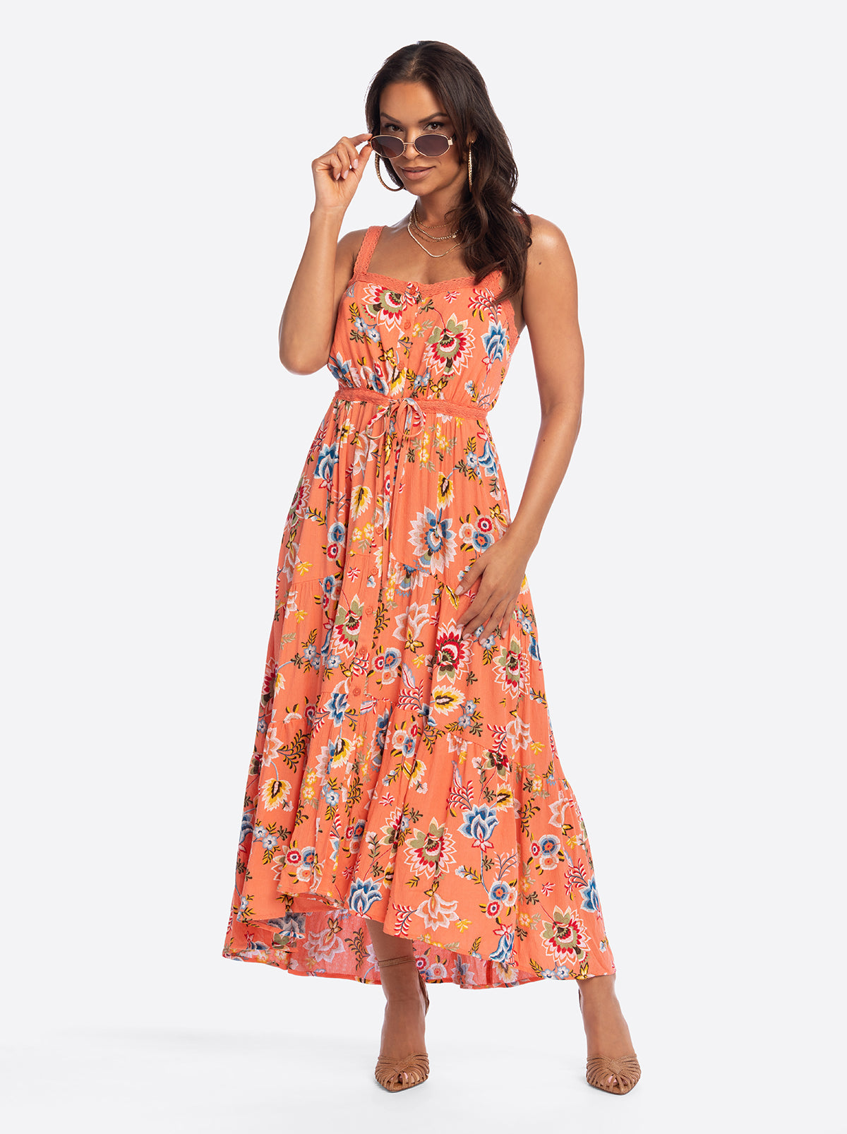 jessica simpson maxi dresses JS Jessica Simpson Sarita Maxi Dress in Emberglow Bohemian
