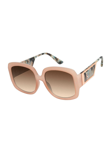Chic Oversize Square Sunglasses in Tan & Tortoise – Jessica Simpson