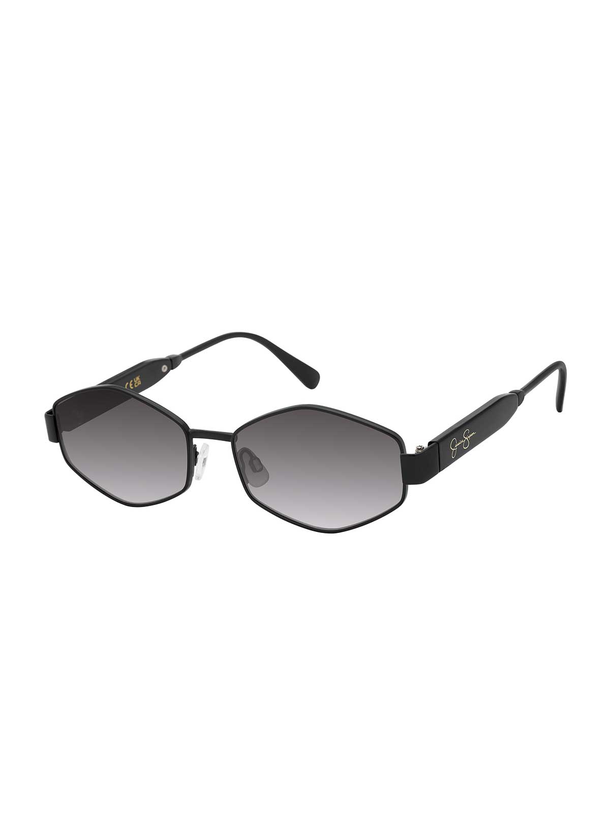 TOMBOY シルバー x ブラックグラデーション Hex Frame Sunglasses in Black – Jessica Simpson