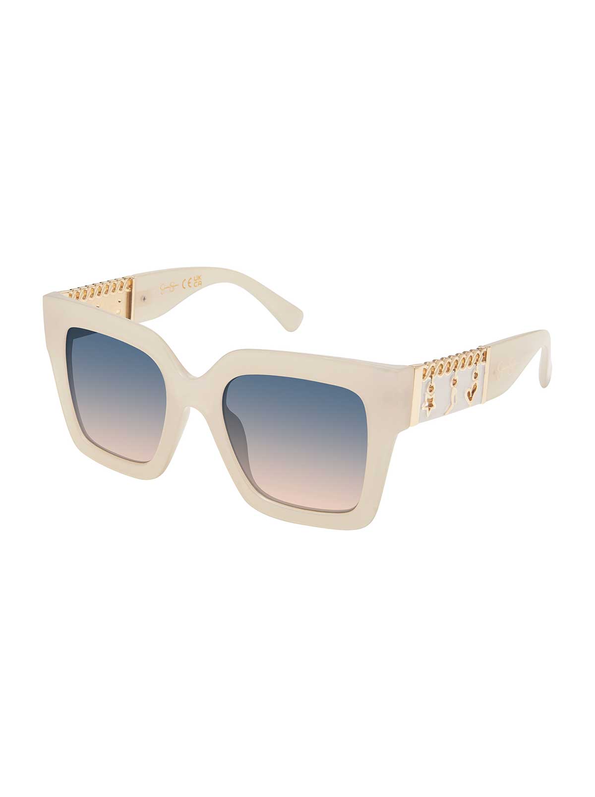Charm Luxe Square Sunglasses in Ivory – Jessica Simpson