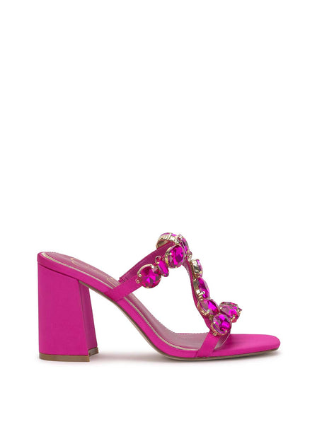 Amilir Block Heel in Brightest Pink