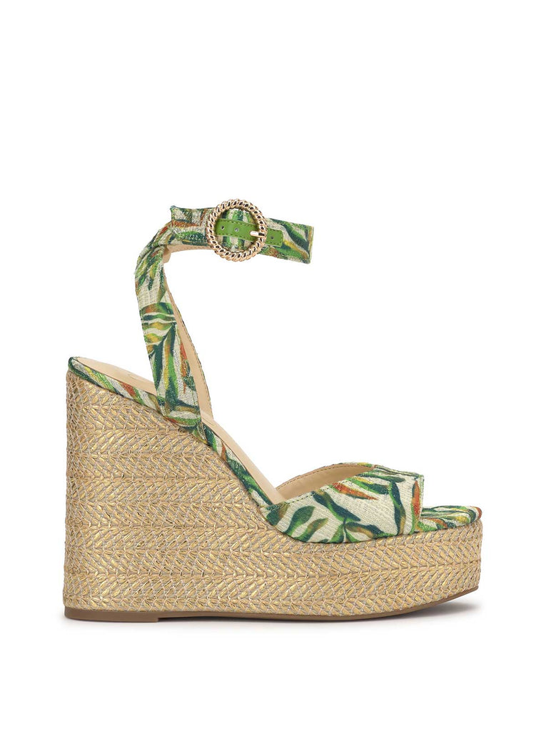 Kamindi Espadrille Wedge In Green Jungle – Jessica Simpson