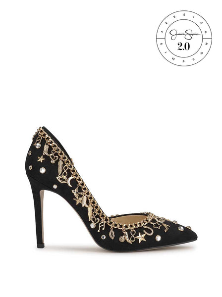 Jessica Simpson Palias Charm Pump in Black - Main Image