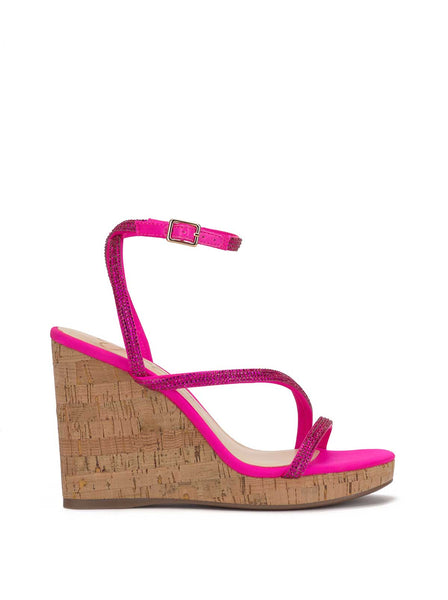 The Jenson Wedge in Hot Pink • Impressions Online Boutique