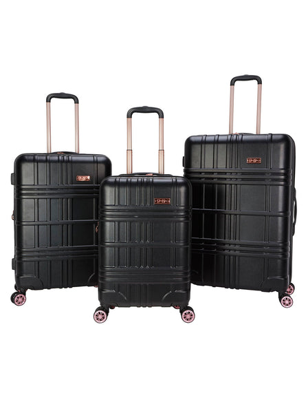 【日本未入荷】Joseph Magnus 、Smoke Wagon　2本セット Jewel Plaid Luggage Collection in Black – Jessica Simpson