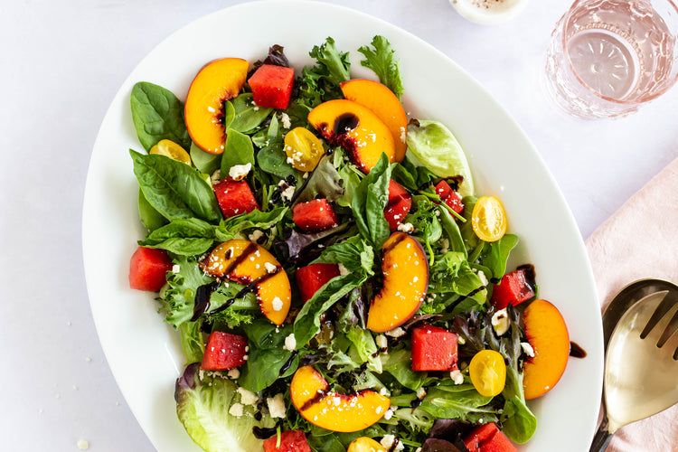 Meals I Can Make: Late Summer Salad with Watermelon, Peaches & Feta