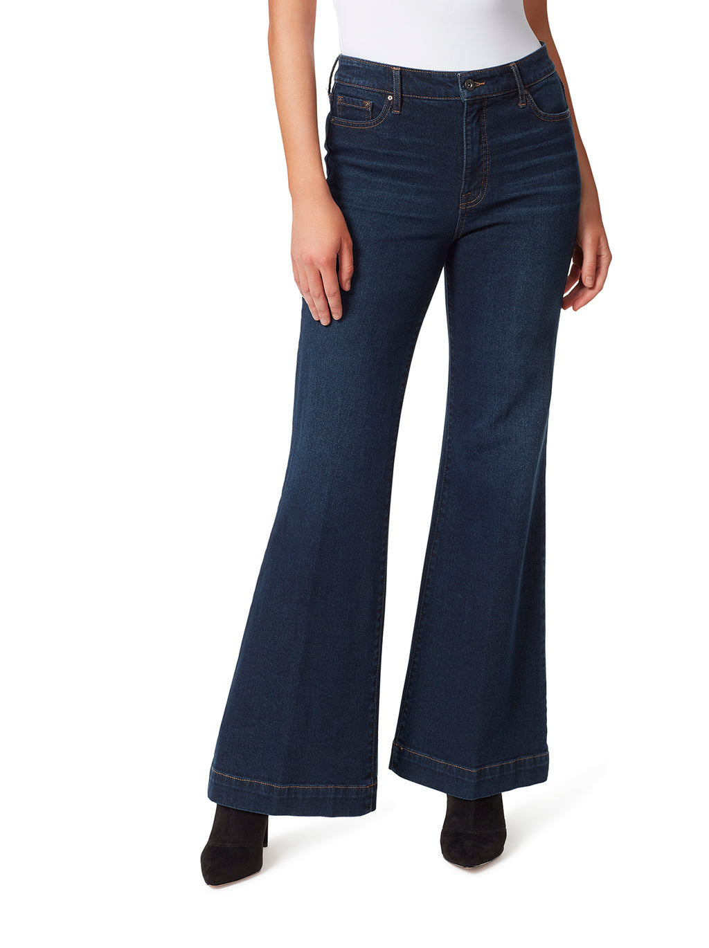 True Love Wide Leg Trouser Jeans in Ditto