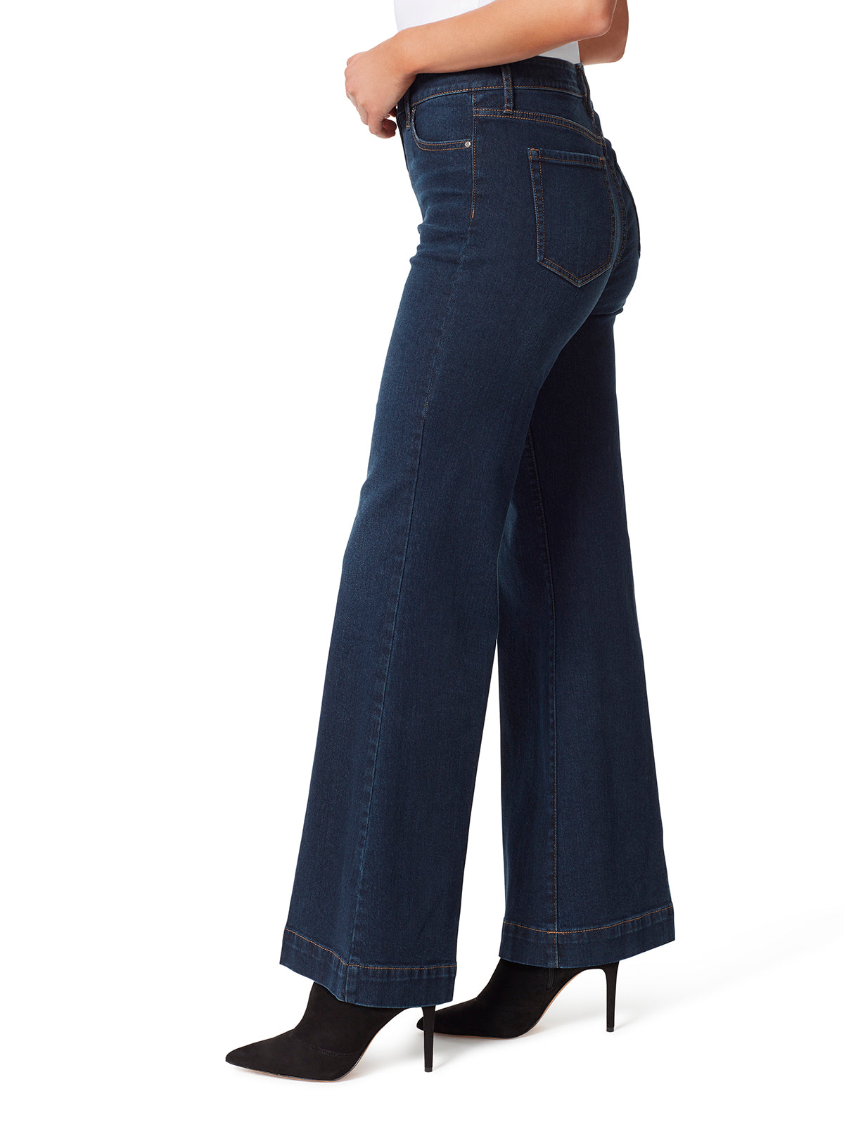 True Love Wide Leg Trouser Jeans in Ditto