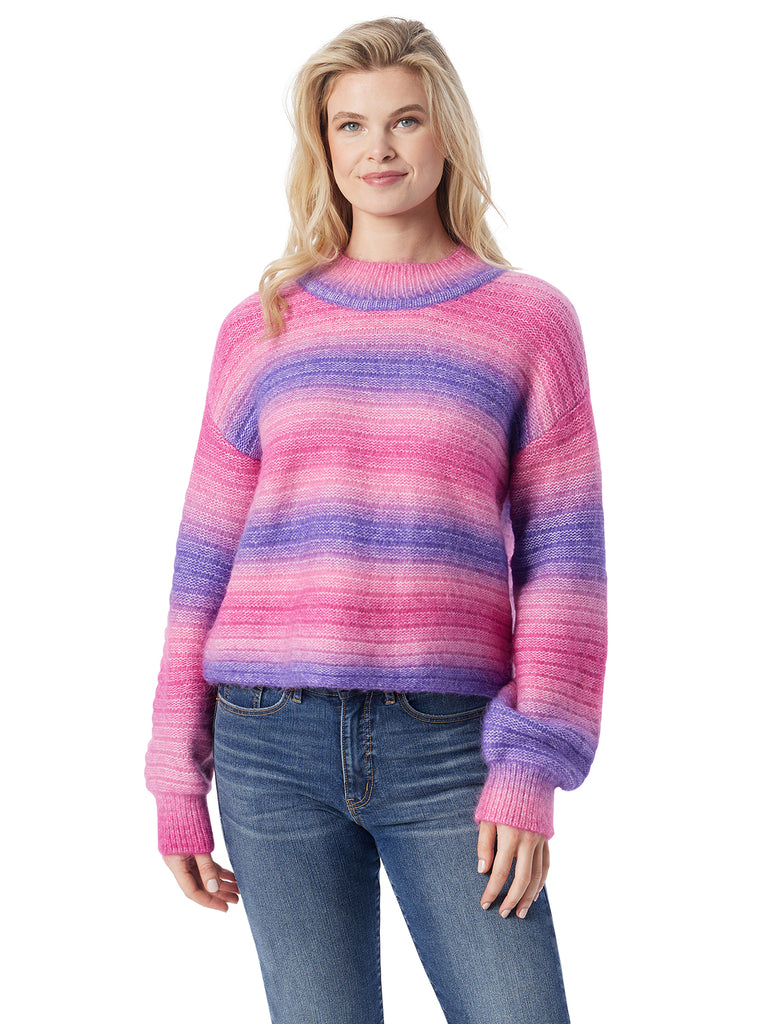 Portia Sweater in Royal Purple Combo