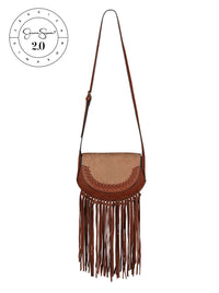 Jessica Simpson 2.0 Ava Saddle Crossbody in Golden Oak