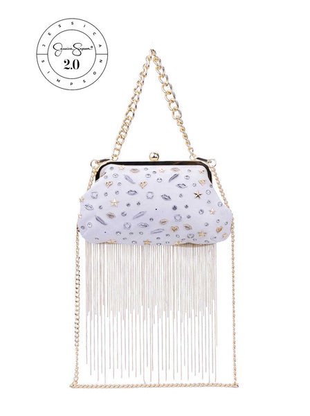 Sac à Main Jessica Simpson Beige – Grand Logo, état Excellent, Taille Moyenne