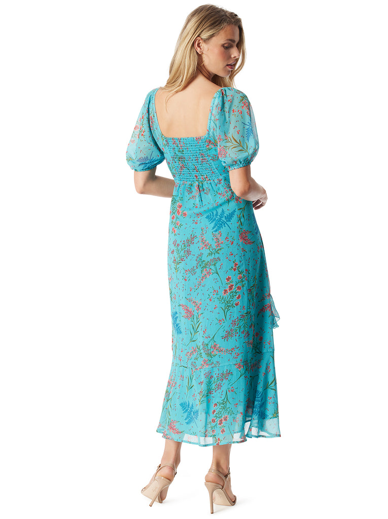 Aberash Dress in Baltic-Field Floral