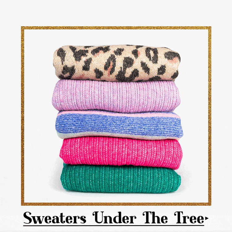 Sweaters under the tree