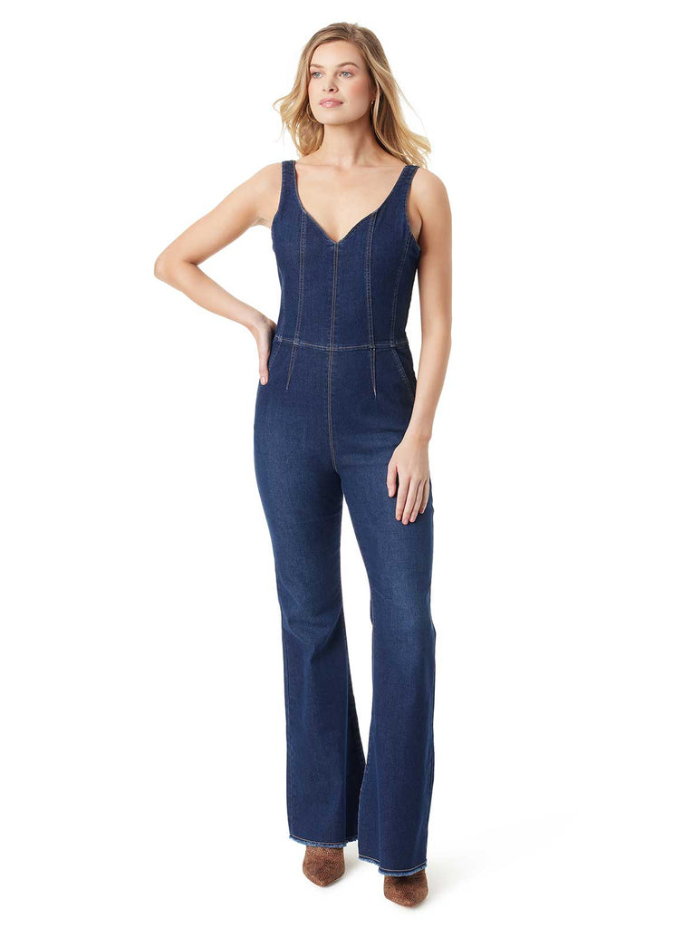 Colleen Jumpsuit in Blue Flame