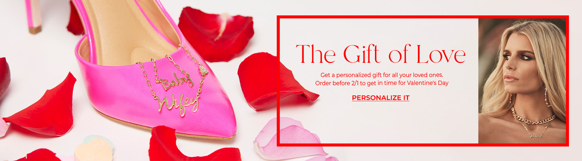 The Gift of Love. Get a personalized gift for all of your loved ones. Order before 2/1 to get in time for Valentine's Day. Personalize it now