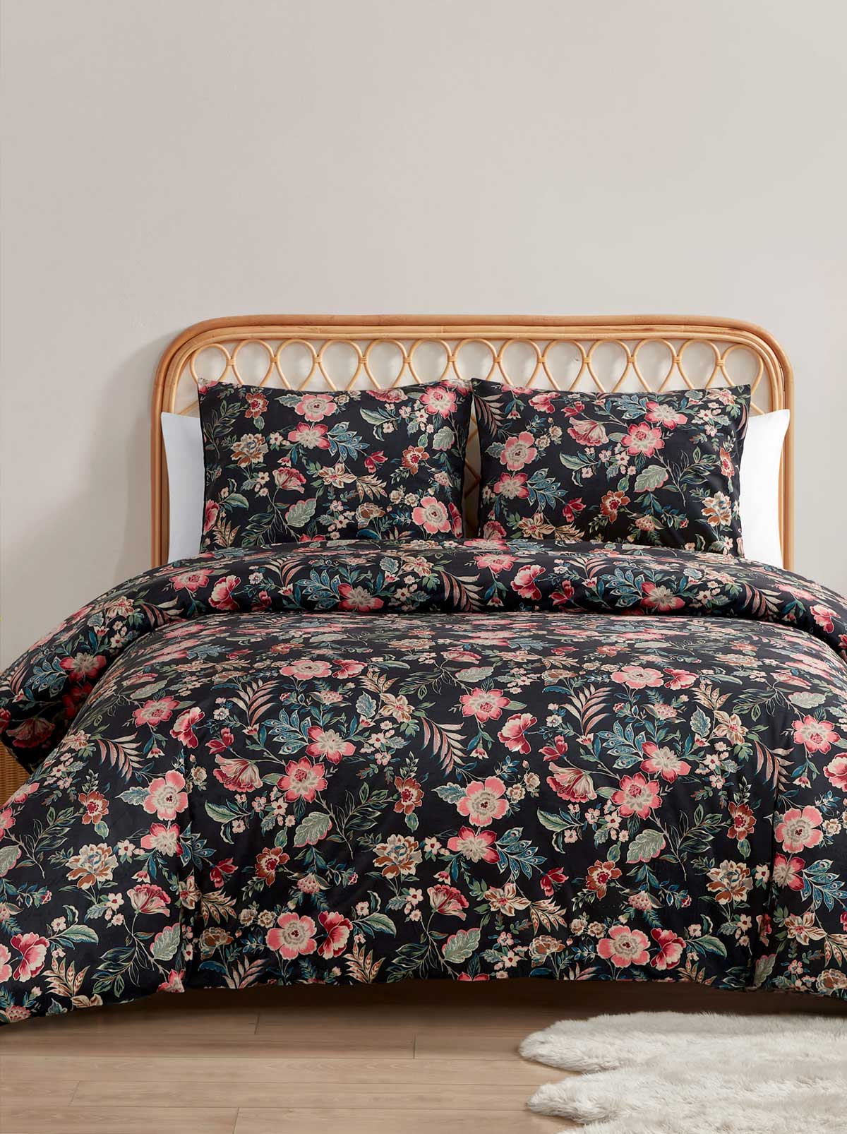 Botanical Embossed Print Duvet Cover Set