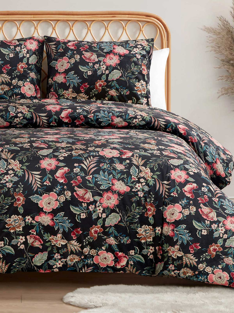 Arcadian Blooms Velvet Comforter Set