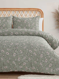 Botanical Embossed Print Duvet Cover Set