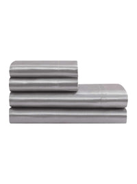 Silky Satin Sheet Set in Harbor Mist Grey