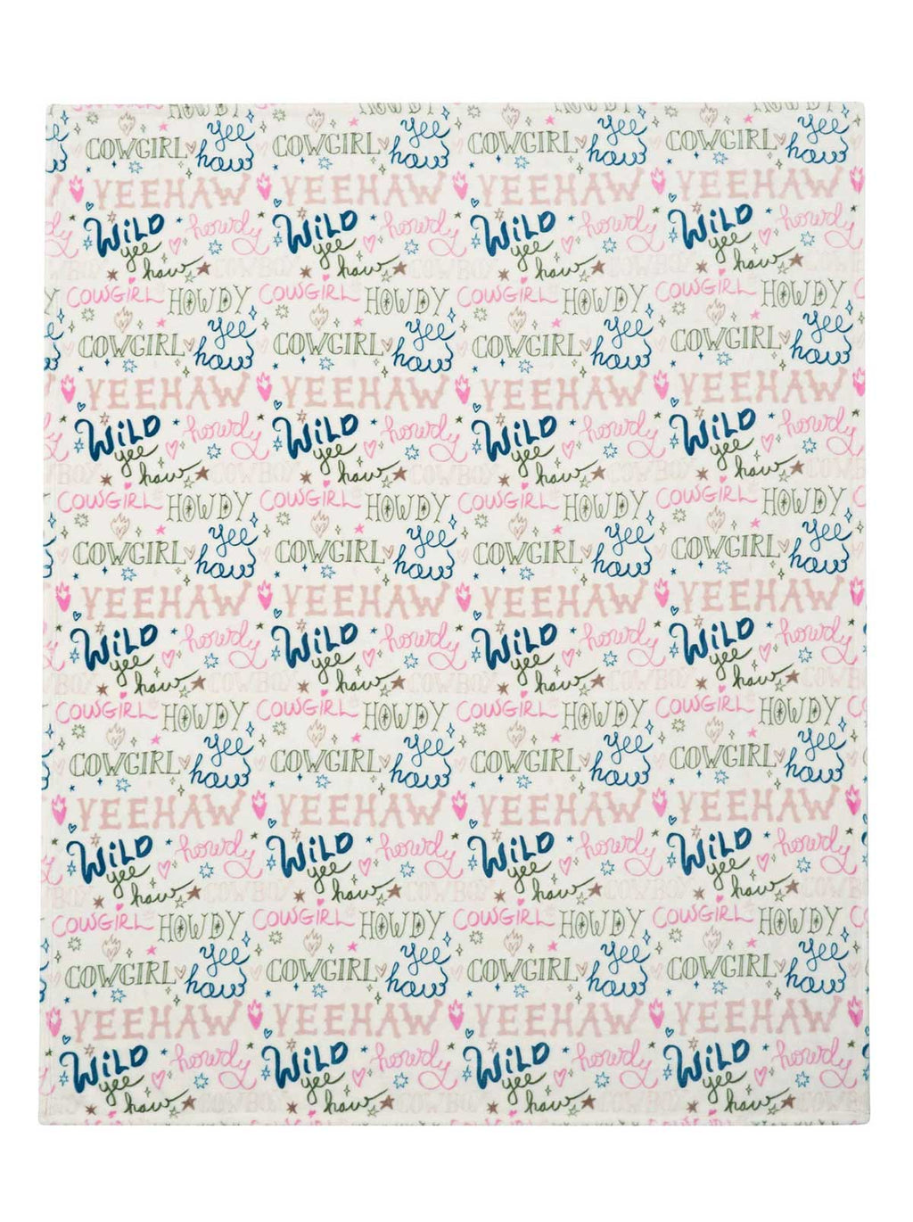 Howdy Cowgal Plush Throw Blanket