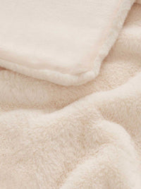 Faux Fur Throw Blanket in Sea Salt