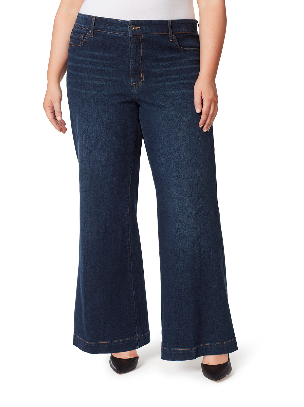 True Love Wide Leg Trouser Jeans in Ditto