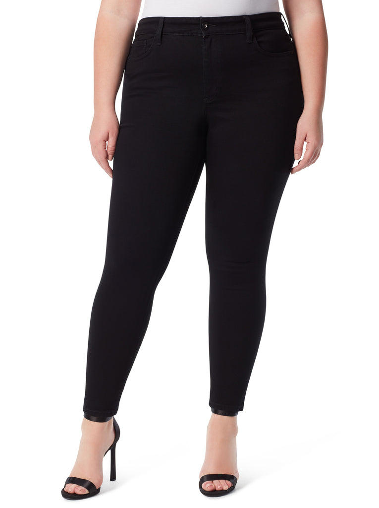 Adored High Rise Ankle Skinny Jeans in Black