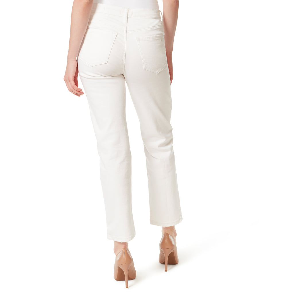 Spotlight High Rise Straight Jeans in White – Jessica Simpson