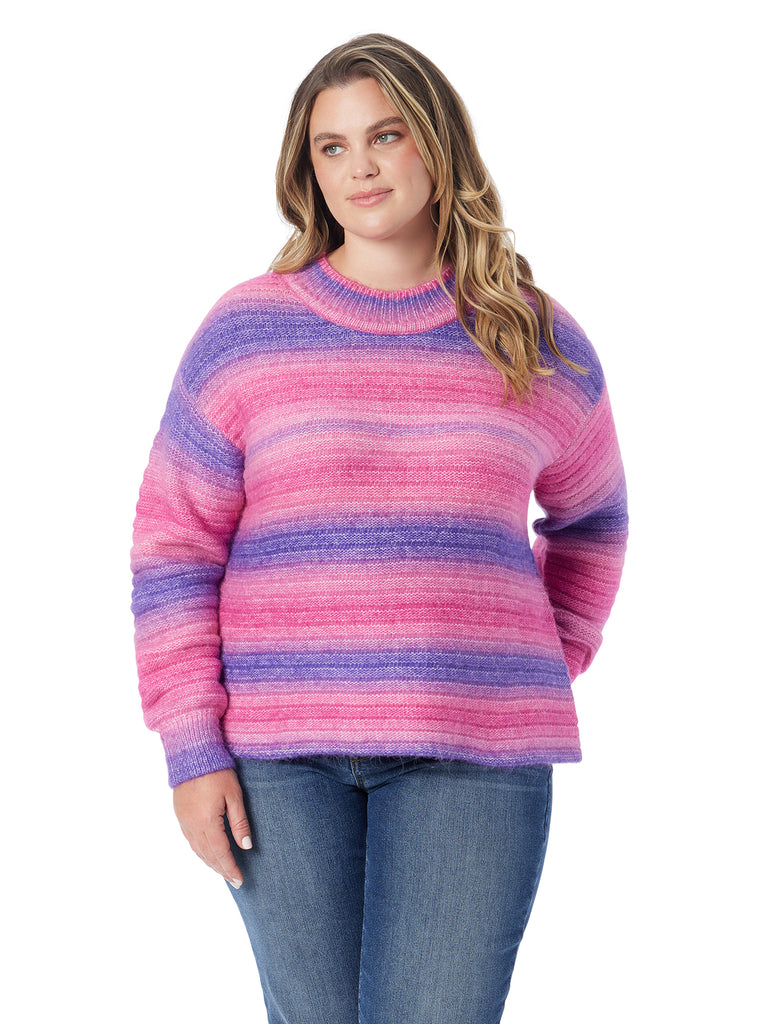 Portia Sweater in Royal Purple Combo