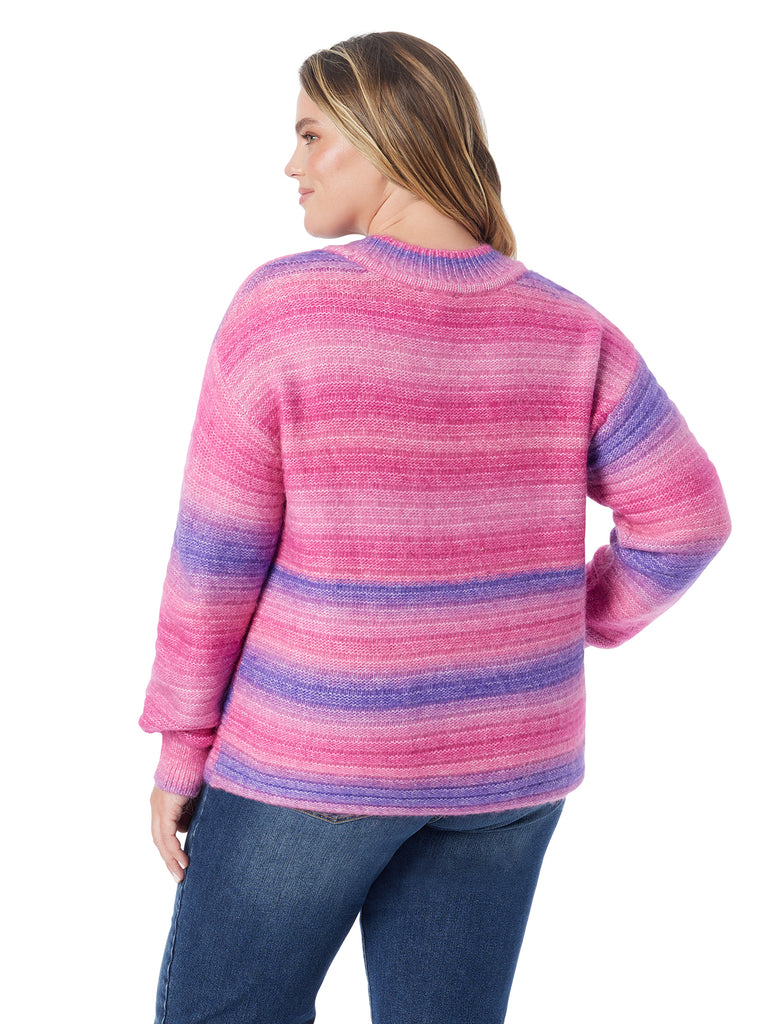 Portia Sweater in Royal Purple Combo