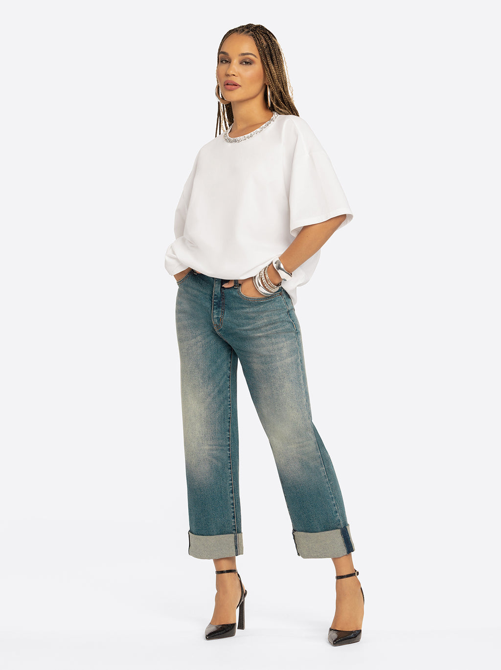 Jessica Simpson 2.0 Billie Relaxed Jeans in Sully