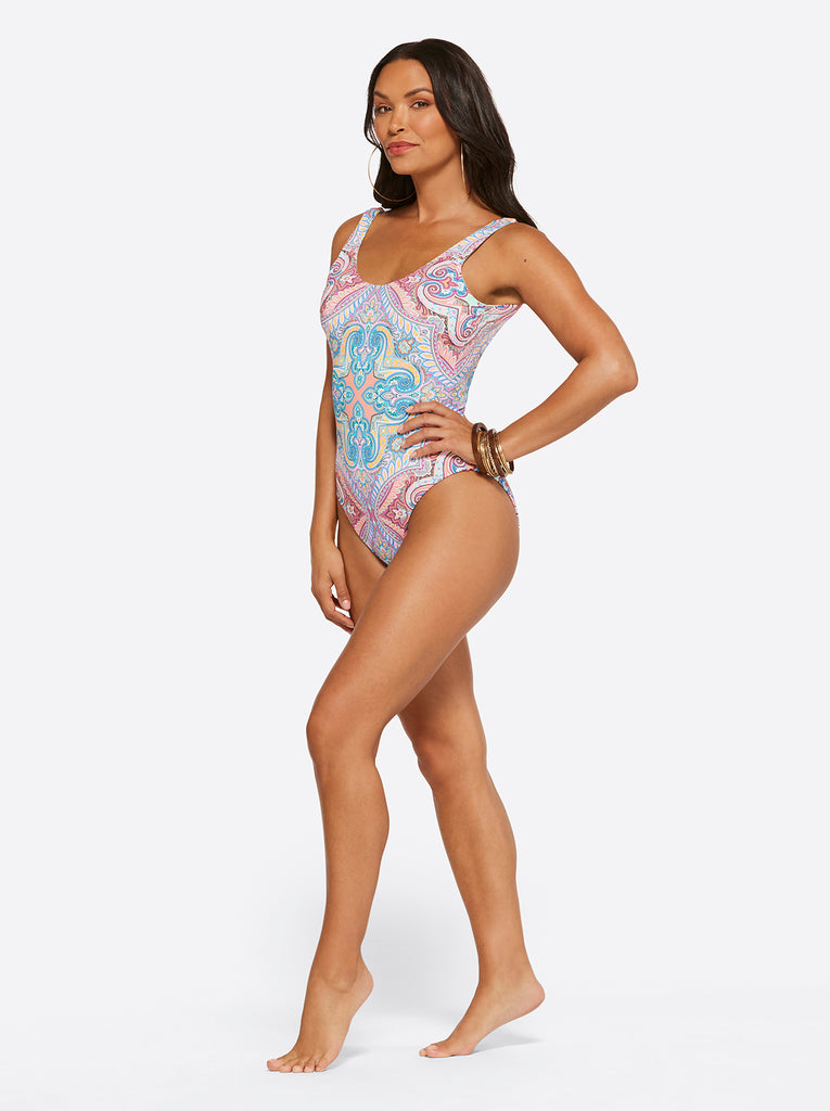 Carnival in Rio Reversible One Piece in Cool Multi