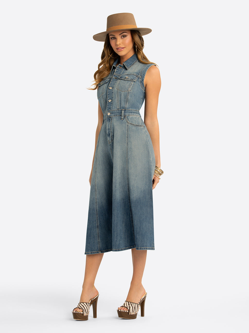 womens denim dress near me Guess Women's Janna Short-Sleeve Denim Dress - AKRON