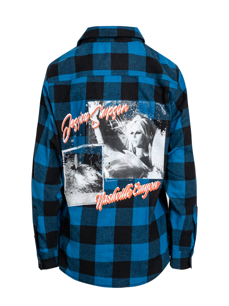 Exclusive Nashville Canyon Flannel Shirt in Blue