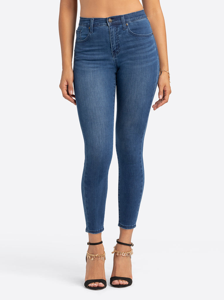 Jessica Simpson 2.0 Debbie High Rise Skinny Jeans in Brook