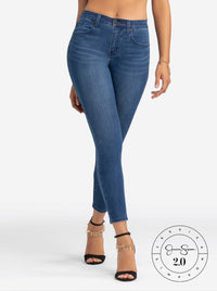 Jessica Simpson 2.0 Debbie High Rise Skinny Jeans in Brook