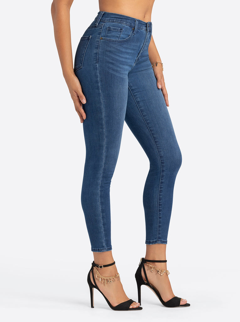 Jessica Simpson 2.0 Debbie High Rise Skinny Jeans in Brook