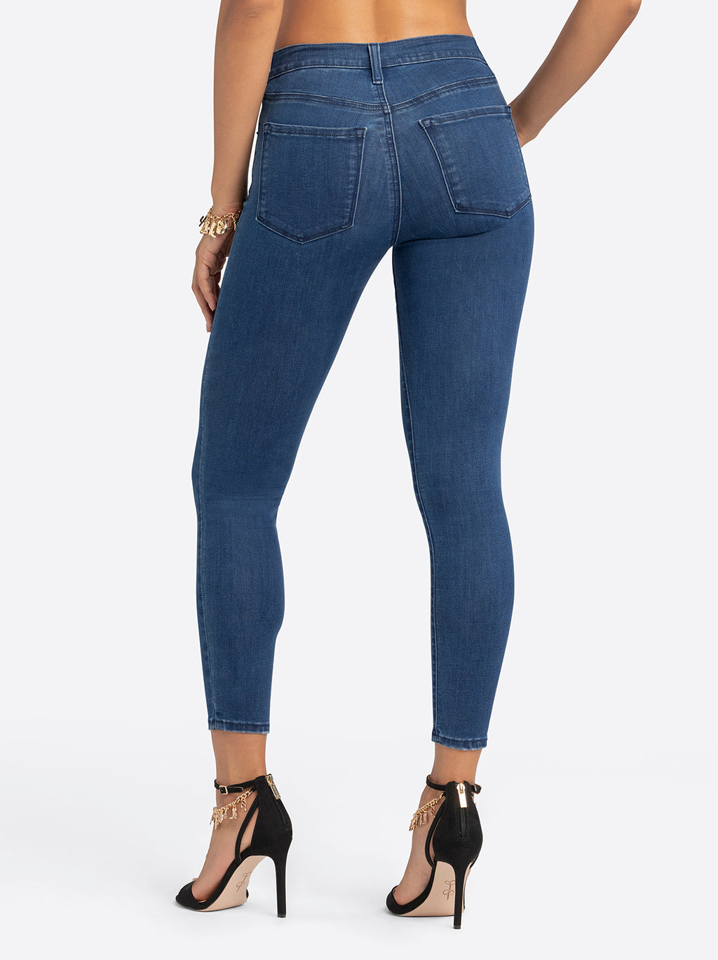 Jessica Simpson 2.0 Debbie High Rise Skinny Jeans in Brook