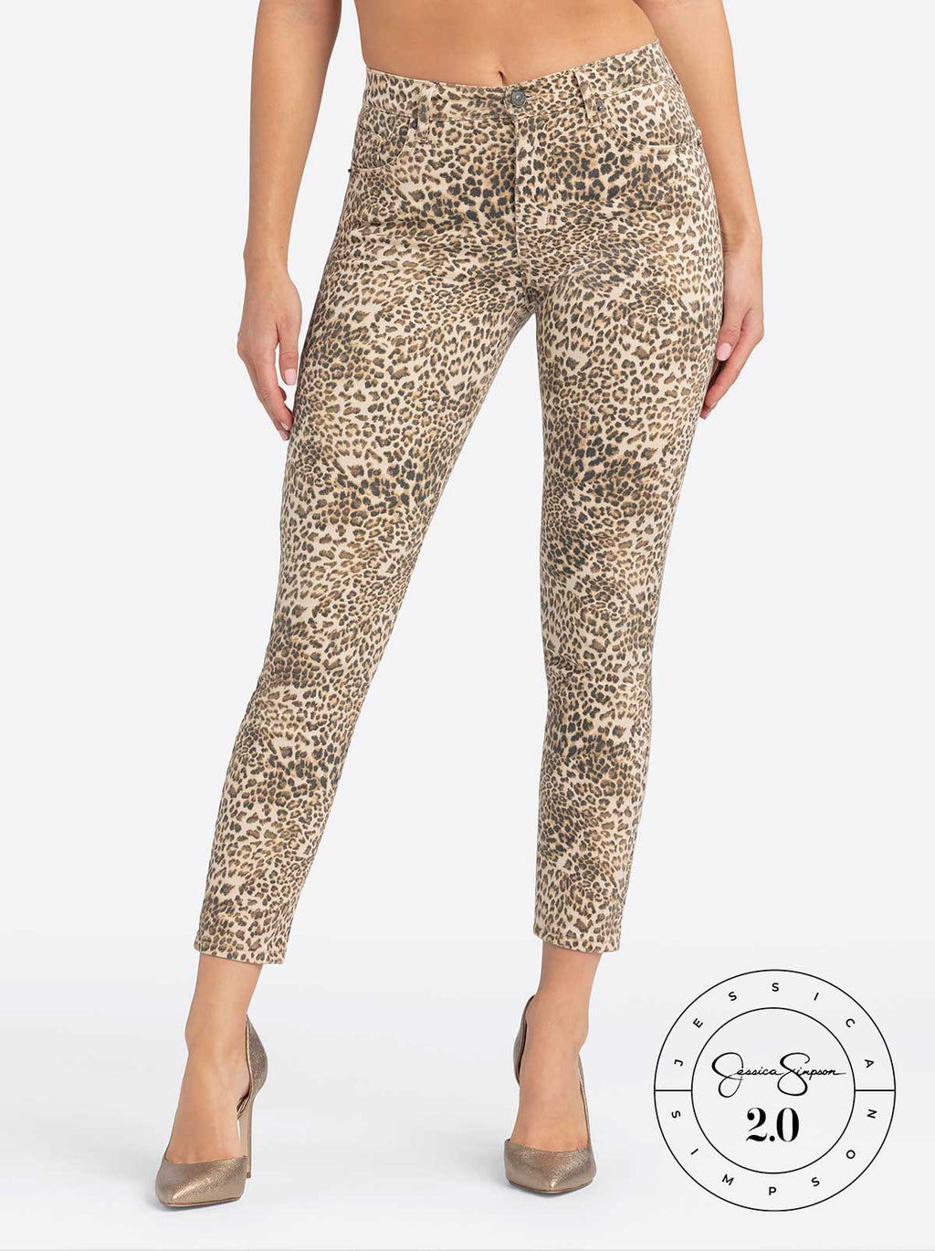 Jessica Simpson 2.0 Debbie High Rise Skinny Jeans in Seedpearl