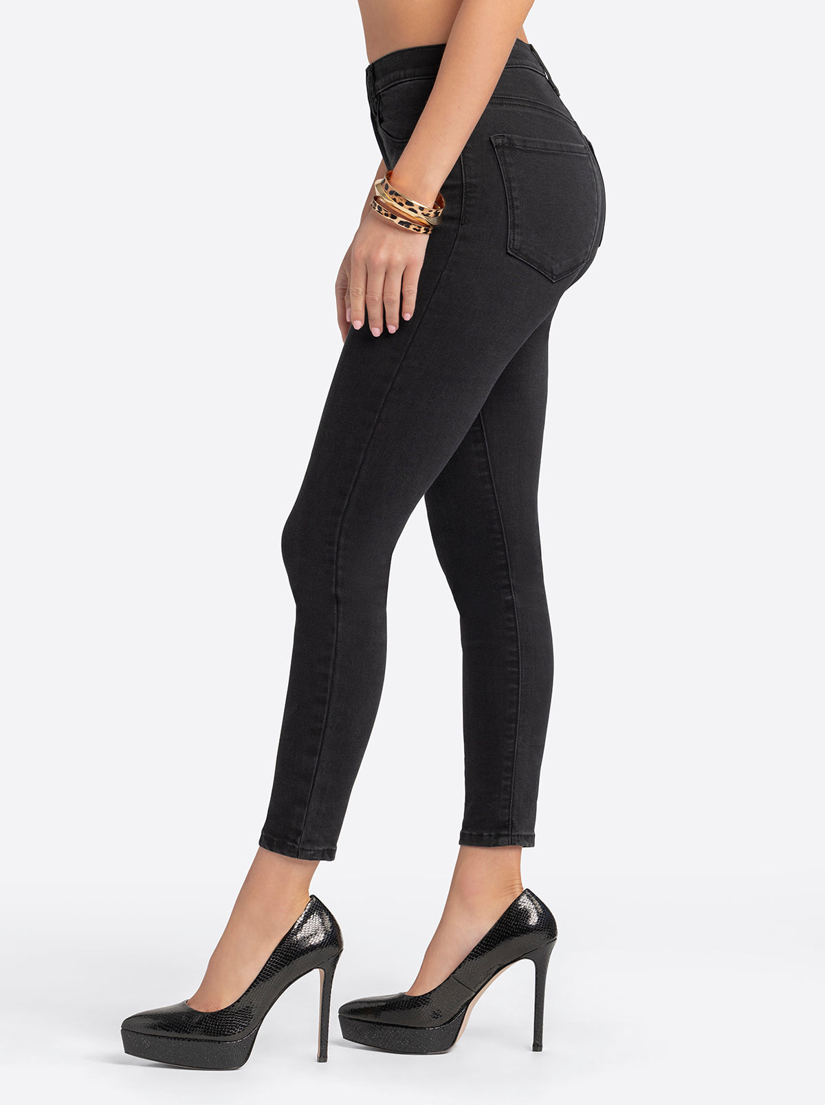 Jessica Simpson 2.0 Debbie High Rise Skinny Jeans in Luminous