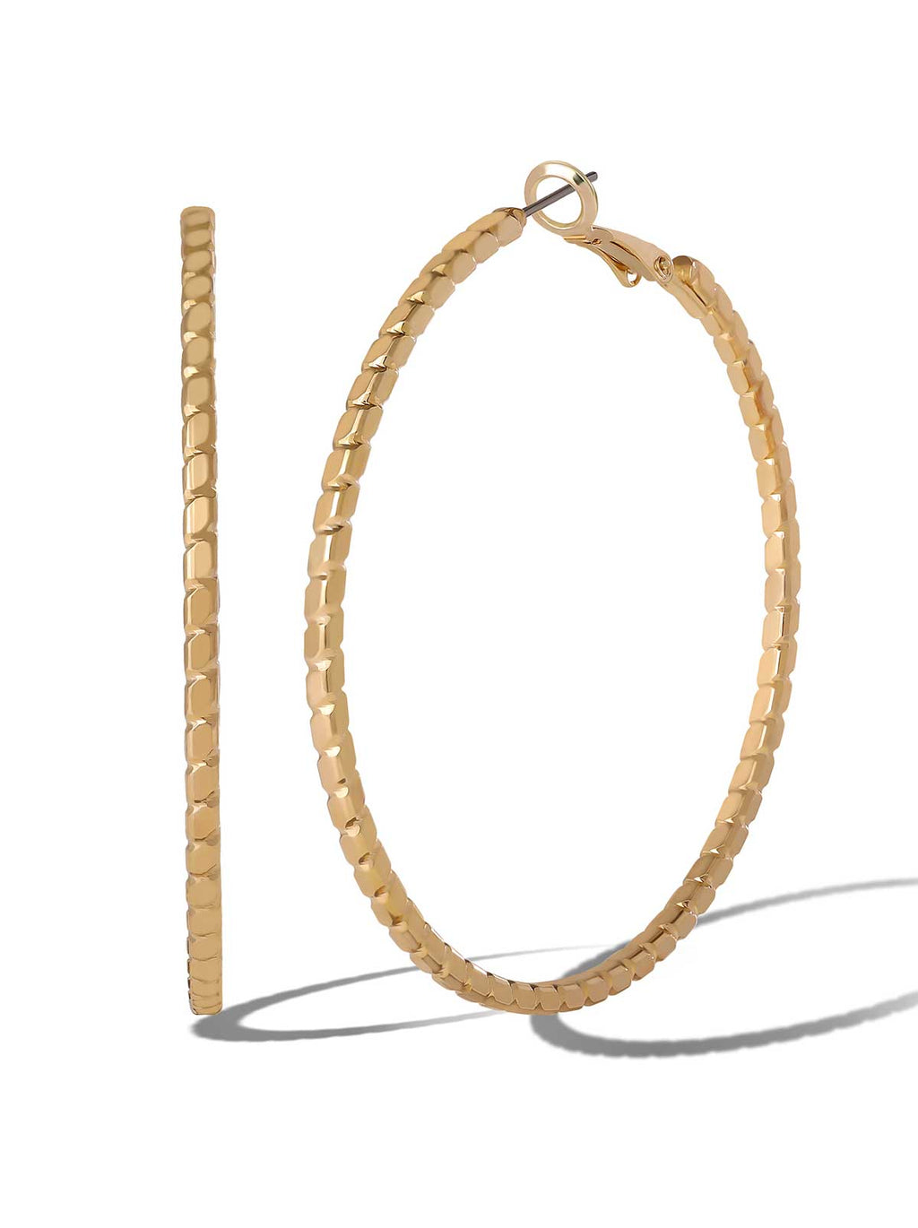 Textured Hoop Earrings