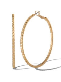 Textured Hoop Earrings