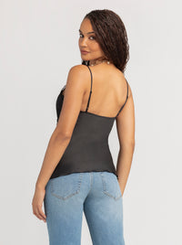 Jessica Simpson 2.0 Emmy Lace Trim Cami in Black