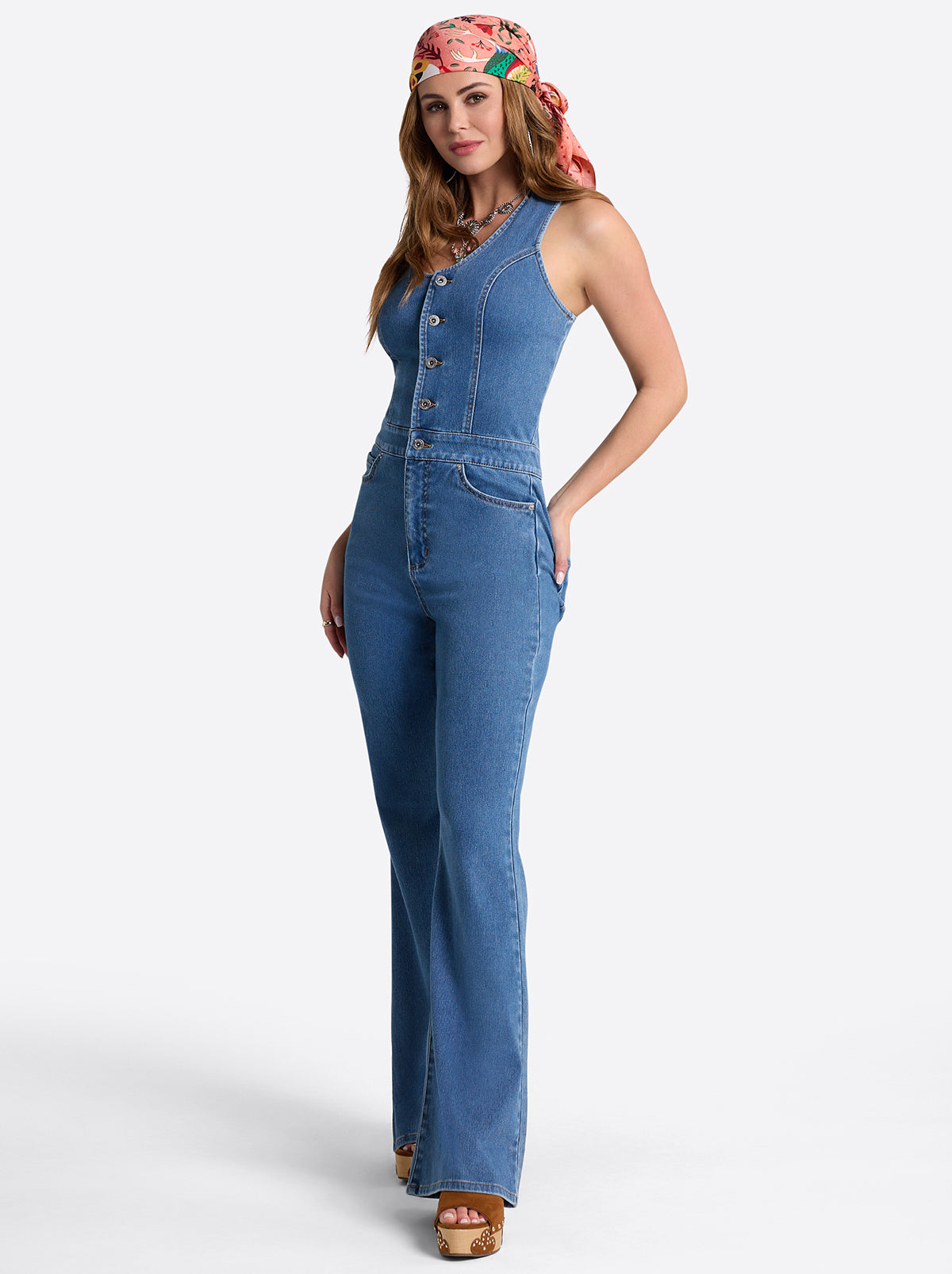 Flare Jumpsuit in Whispered