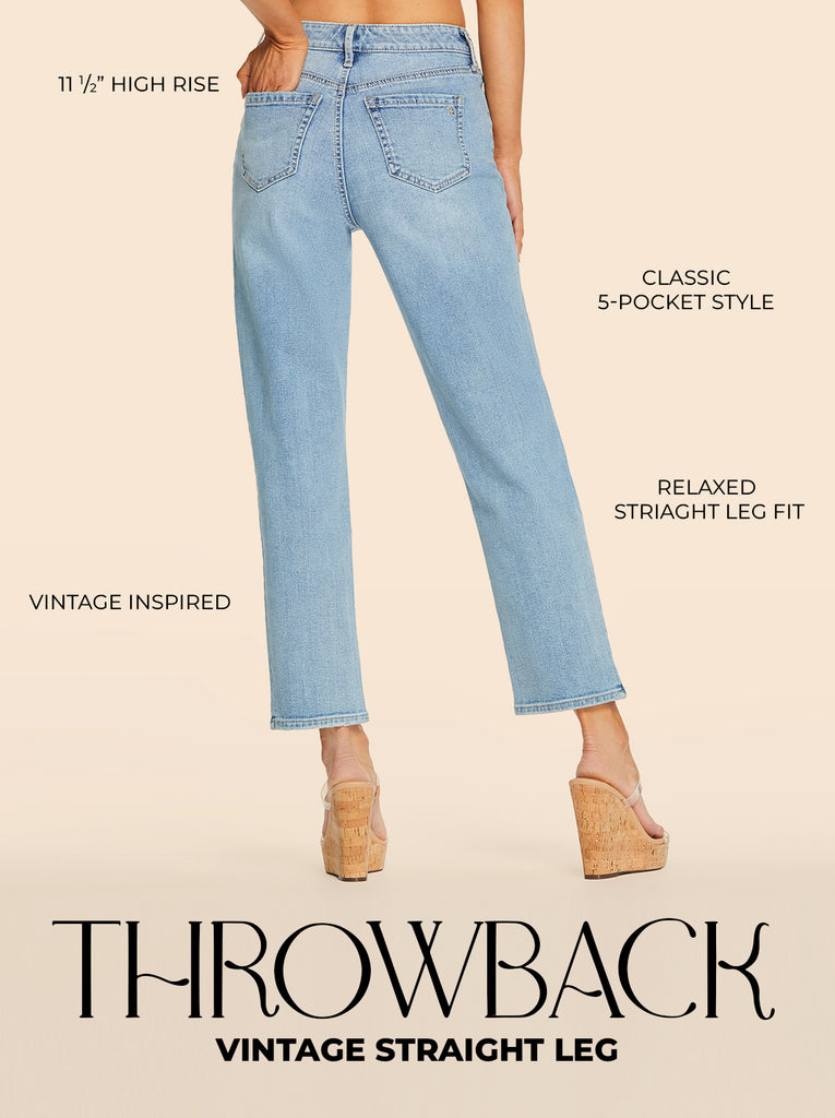Throwback Straight Jeans in Feel the Love – Jessica Simpson