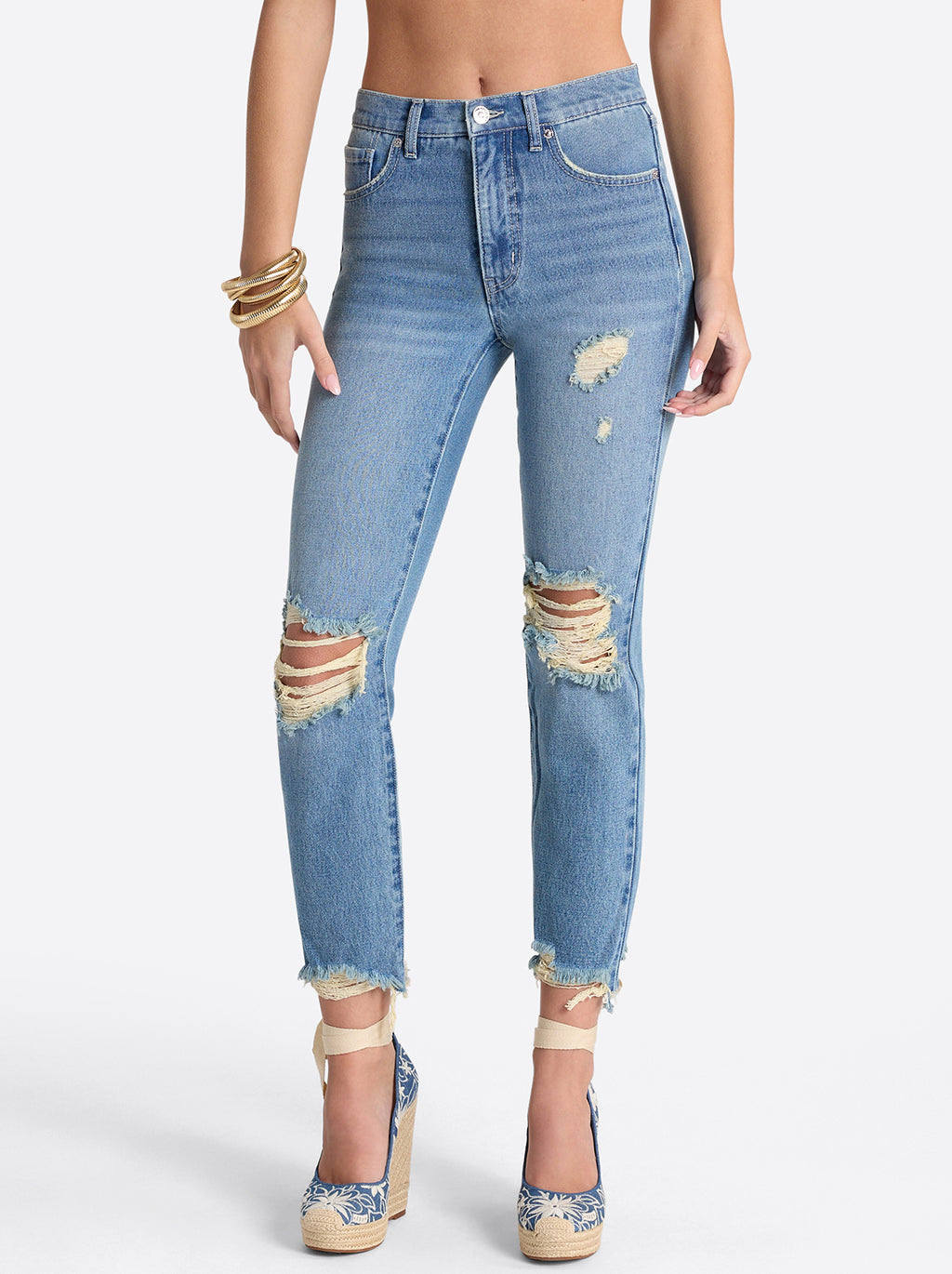 Harmony Straight High Rise Jeans in Incline