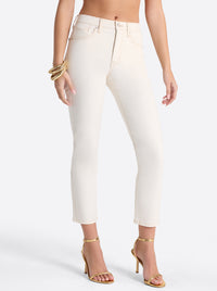Harmony Straight High Rise Jeans in Ecru