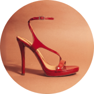 red sandal 