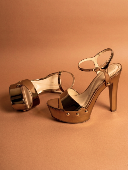 Metallic shoes