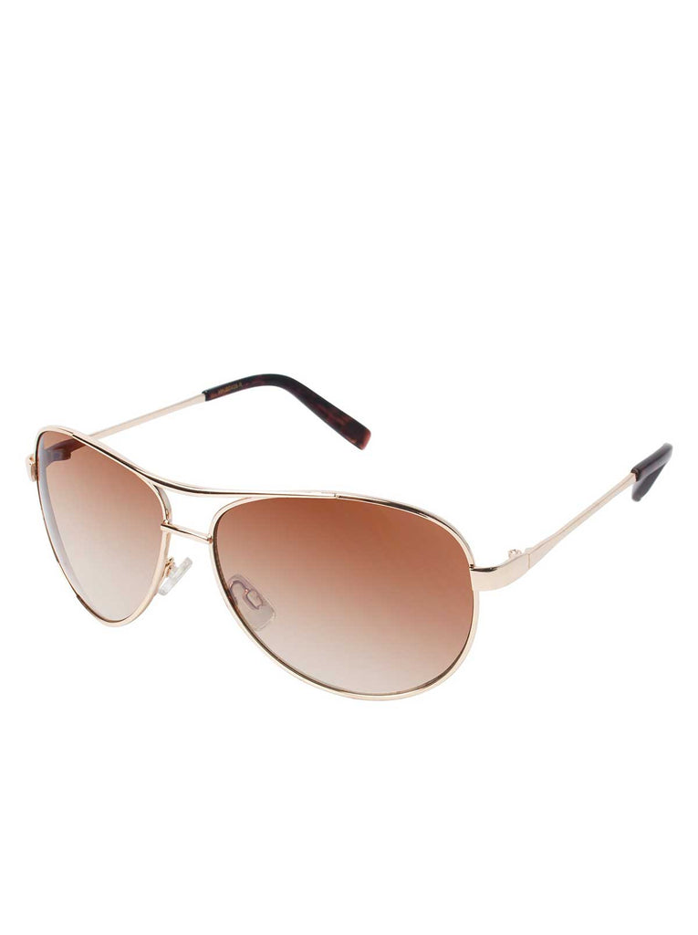 Iconic Aviator Pilot Sunglasses with Bifocal Readers in Gold